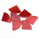 Carnelian Fancy Shape Flat Top Straight Side (FTSS) Both Side Polished AAA Grade Size 30x38x2.5 mm 10 Pcs Weight 182 Cts