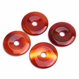 Carnelian Fancy Round Shape Both Side Polished AAA Grade Size 38x38x6 mm 4 Pcs Weight 262 Cts