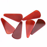 Carnelian Fancy Shape Flat Top Straight Side (FTSS) Both Side Polished AAA Grade Size 23x48x3 mm 8 Pcs Weight 184 Cts