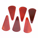 Carnelian Fancy Shape Flat Top Straight Side (FTSS) Both Side Polished AAA Grade Size 23x48x3 mm 8 Pcs Weight 184 Cts