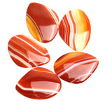 Carnelian Fancy Shape Flat Back AAA Grade Size 25x35x3.5 mm 5 Pcs Weight 101 Cts