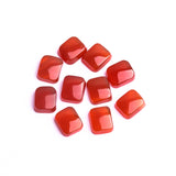 Carnelian Rectangle Cabochon Flat Back AAA Grade Size 12x14 MM 20 Pcs Weight 170 Cts