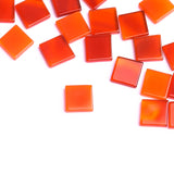 Carnelian Square Flat Top Straight Side (FTSS) Both Side Polished AAA Grade Size 10x10 MM 50 Pcs Weight 140 Cts