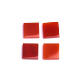 Carnelian Square Flat Top Straight Side (FTSS) Flat Back AAA Grade Size 13x13 MM Lot of 40 Pcs Weight 260 Cts