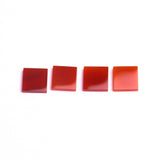 Carnelian Square Flat Top Straight Side (FTSS) Flat Back AAA Grade Size 13x13 MM Lot of 40 Pcs Weight 260 Cts