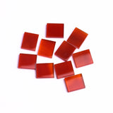 Carnelian Rectangle Flat Top Straight Side (FTSS) Flat Back AAA Grade Size 12x14 MM 20 Pcs Weight 108 Cts