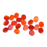 Carnelian Oval Flat Top Straight Side (FTSS) Both Side Polished AAA Grade Size 10x12 MM 50 Pcs Weight 142 Cts