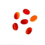 Carnelian Oval Flat Top Straight Side (FTSS) Both Side Polished AAA Grade Size 10x14 MM Lot of 60 Pcs Weight 195 Cts