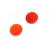 Carnelian Round Flat Top Straight Side (FTSS) Both Side Polished AA Grade Size 16 MM 30 Pcs Weight 174 Cts