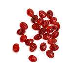 Carnelian Oval Cabochon Scamb Carved AAA Grade Both Side Polished Size 6x8 mm 200 Pcs Weight 196 Cts