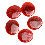 Carnelian Oval Carved Single Bevel Buff Top (SBBT) AAA Grade Both Side Polished Size 30x35 mm 5 Pcs Weight 114 Cts
