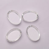 Crystal Oval Single Bevel Flat Top (SBFT) AAA Grade Both Side Polished Size 21x29x6 mm 4 Pcs Weight 189 Cts