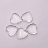 Crystal Heart Double Buff AAA Grade Both Side Polished Size 20x20 mm 10 Pcs Weight 186 Cts