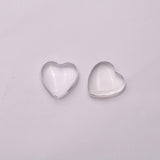 Crystal Heart Double Buff AAA Grade Both Side Polished Size 20x20 mm 10 Pcs Weight 186 Cts