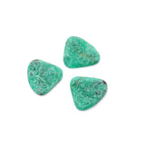 Emerald Carving Heart AAA Grade Size 38x44 MM 1 Set Of 3 Pcs Weight 205.85 Cts