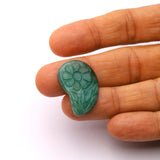 Emerald Carving Fancy Shape AAA Grade 1 Pcs Weight 29.50 Cts
