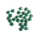 Green Aventurine Heart Double Buff Center Half Drilled Both Side Polished AAA Grade Size 8 mm Lot Of 60 Pcs Weight 137 Cts