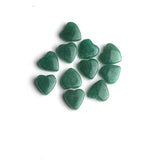 Green Aventurine Heart Double Buff Both Side Polished AAA Grade Size 12x12x4.5 mm Lot of 48 Pcs Weight 248 Cts