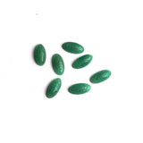 Green Aventurine Oval Cabochon Scamb Carved AAA Grade Both Side Polished Size 7x14x4.5 mm 50 Pcs Weight 154 Cts