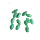 Green Aventurine Oval Cabochon Scamb Carved AAA Grade Both Side Polished Size 7x14x4.5 mm 50 Pcs Weight 160 Cts