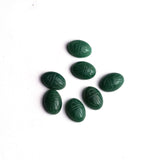 Green Aventurine Oval Cabochon Scamb Carved AAA Grade Both Side Polished Size 10x14 mm 40 Pcs Weight 220 Cts