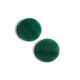 Green Aventurine Round Disc Top Half Drilled Both Side Polished AAA Grade Size 30x30x5 MM Lot Of 5 Pcs Weight 242 Cts
