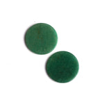 Green Aventurine Round Flat Top Straight Side (FTSS) Top Half Drilled Both Side Polished AAA Grade Size 30x30x3 MM Lot Of 15 Pcs Weight 410 Cts