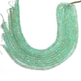 Green Fluorite Heishi Beads A Grade Size- 4x6 MM Length-16 Inch 1 Strand Weight 175 Cts