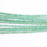 Green Fluorite Heishi Beads A Grade Size- 4x6 MM Length-16 Inch 1 Strand Weight 175 Cts