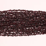 Garnet Uncut Strand Length-16 Inch 5 Strand