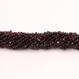 Garnet Uncut Strand Length-16 Inch 5 Strand