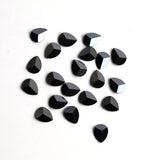 Hematite Pear Faceted Back Half Drilled AAA Grade Both Side Polished Size 6x8 mm Lot Of 220 Pcs Weight 290 Cts