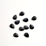 Hematite Pear Faceted Back Half Drilled AAA Grade Both Side Polished Size 6x8 mm Lot Of 220 Pcs Weight 290 Cts