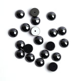 Hematite Round Cabochon Back Half Drilled AAA Grade Both Side Polished Size 8 mm 100 Pcs Weight 320 Cts