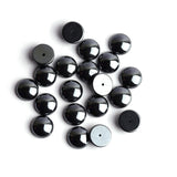 Hematite Round Cabochon Back Half Drilled AAA Grade Both Side Polished Size 11 mm 50 Pcs Weight 429 Cts