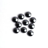 Hematite Round Cabochon Back Half Drilled AAA Grade Both Side Polished Size 11 mm 50 Pcs Weight 429 Cts