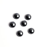 Hematite Round Cabochon Back Half Drilled AAA Grade Both Side Polished Size 12 mm 30 Pcs Weight 375 Cts