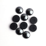 Hematite Round Cabochon AAA Grade Both Side Polished Size 14 mm 30 Pcs Weight 357 Cts