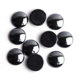 Hematite Round Cabochon Back Half Drilled AAA Grade Both Side Polished Size 18 mm 20 Pcs Weight 413 Cts
