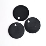 Hematite Round Flat Top Straight Side (FTSS) AAA Grade Both Side Polished Size 30 mm 15 Pcs Weight 332 Cts