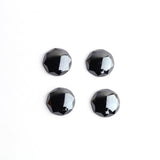 Hematite Round Faceted AAA Grade Flat Back Size 15 mm 20 Pcs Weight 220 Cts