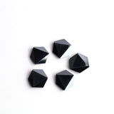 Hematite Hexagon Faceted Back Half Drilled AAA Grade Both Side Polished Size 13 mm 30 Pcs Weight 351 Cts