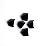 Hematite Hexagon Faceted Back Half Drilled AAA Grade Both Side Polished Size 15 mm 20 Pcs Weight 286 Cts