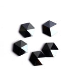 Hematite Hexagon Faceted Back Half Drilled AAA Grade Both Side Polished Size 15 mm 20 Pcs Weight 216 Cts