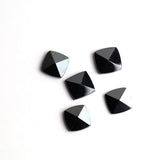 Hematite Square Faceted Back Half Drilled AAA Grade Both Side Polished Size 15 mm 20 Pcs Weight 252 Cts