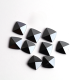 Hematite Square Faceted Back Half Drilled AAA Grade Both Side Polished Size 15 mm 20 Pcs Weight 252 Cts