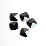Hematite Square Faceted Back Half Drilled AAA Grade Both Side Polished Size 20 mm 10 Pcs Weight 191 Cts
