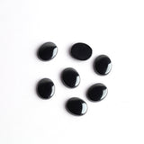 Hematite Oval Single Bevel Buff Top (SBBT) AAA Grade Both Side Polished Size 10x12 mm 50 Pcs Weight 265 Cts