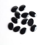 Hematite Oval Single Bevel Buff Top (SBBT) AAA Grade Both Side Polished Size 10x14 mm 50 Pcs Weight 290 Cts