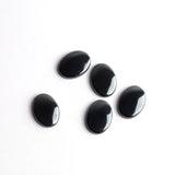 Hematite Oval Single Bevel Buff Top (SBBT) AAA Grade Both Side Polished Size 12x16 mm 30 Pcs Weight 256 Cts